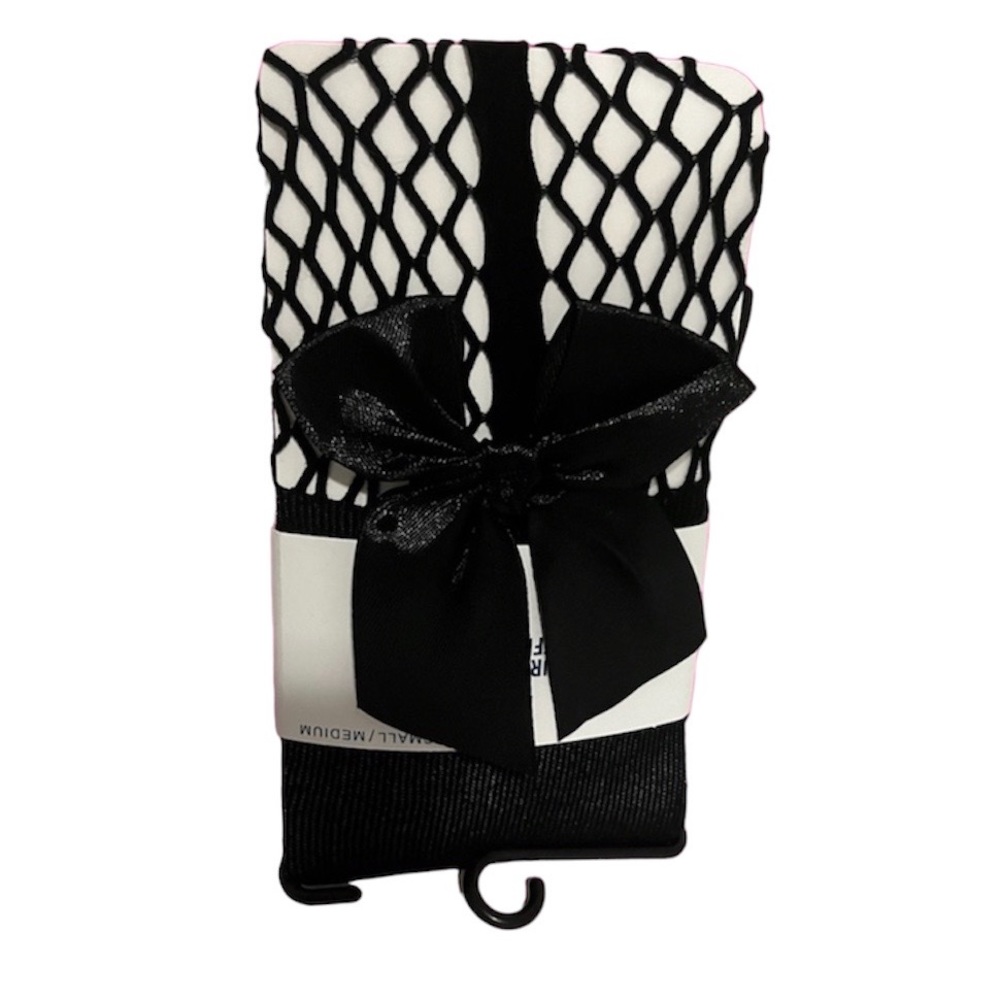URBAN OUTFITTERS BLACK HIGH BOW FISHNET TIGHTS BNWT